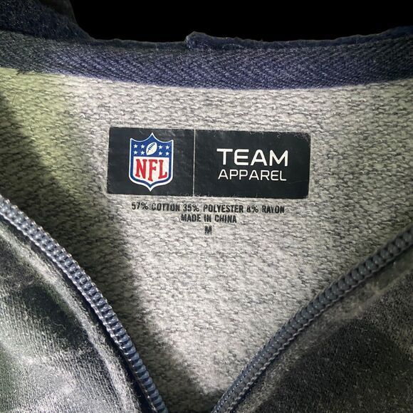 NFL HOUSTON TEXANS HOODIE WOMEN'S SIZE MEDIUM FULL ZIP UP POCKETS - Picture 3 of 10